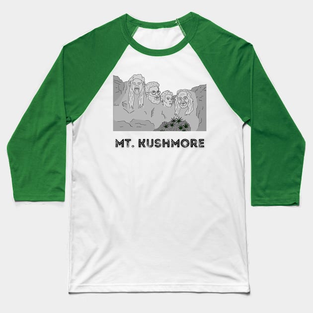 Mt. Kushmore Baseball T-Shirt by BackLot605